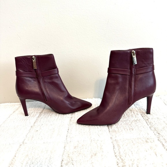 Michael Kors Shoes - Michael Kors High Heel Burgundy Boots Size 8.5 Career Sophisticated Professional